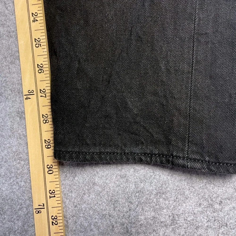 Levi's 501 Mens Jeans 36x32 (fits 34x30) Black Cotton Medium Wash Straight Leg
